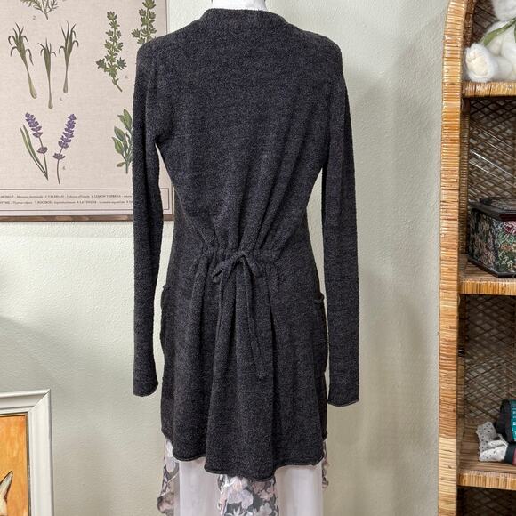 Barefoot Dream Cinch Back Cardigan Sweater Gloomy Coquette Vanilla Girl Basic XS - Picture 3 of 6